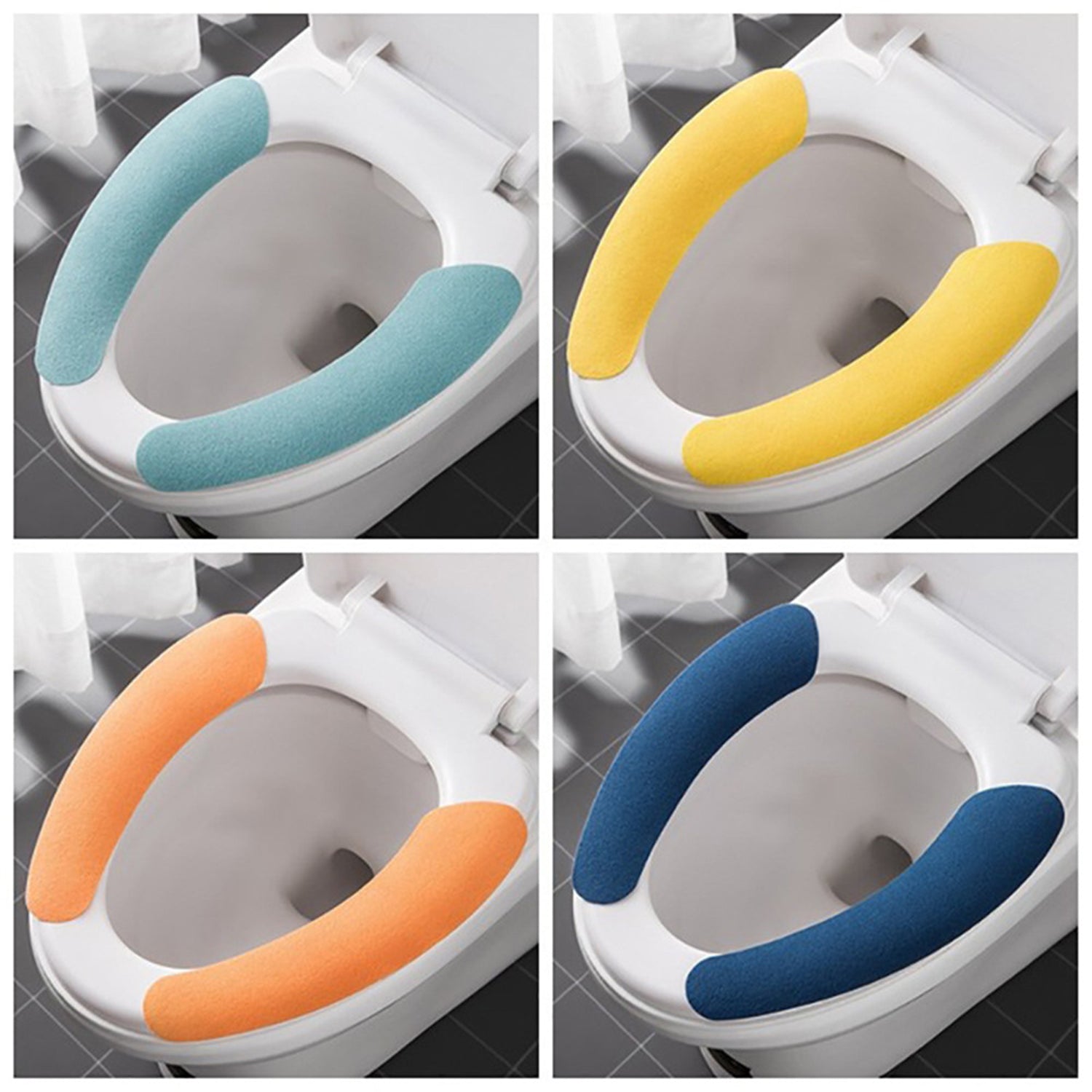 4872 Toilet Seat Cover, Toilet Seat Cushion Soft and Warm Washable Toilet seat Cover Pads Comfortable 4872 Toilet Seat Cover, Toilet Seat Cushion Soft and Warm Washable Toilet seat Cover Pads Comfortable